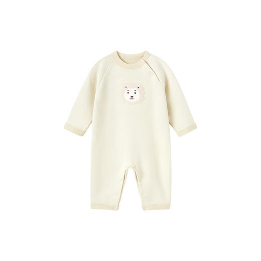 【高定系列】英氏童装羊毛连体衣长袖秋季加绒婴儿衣服新款 商品图4