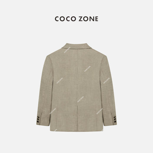 COCO ZONE经典翻驳领时尚西装不对称口袋设计外套24C10228 商品图2