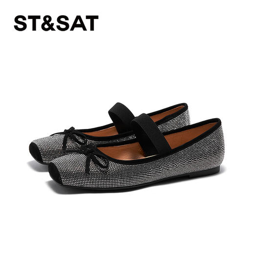 星期六细闪芭蕾风蝴蝶结玛丽珍SSC3111347 商品图3