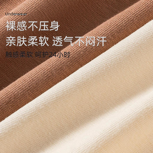 裸感不压身 透气不闷汗 新疆A类婴儿棉女士纯棉内裤 7A级抗菌 全棉纯棉抑菌裆中腰少女内裤 商品图2