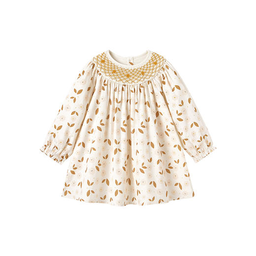 【高定系列】英氏女童连衣裙可爱公主碎花连衣裙新款羊毛裙 商品图4