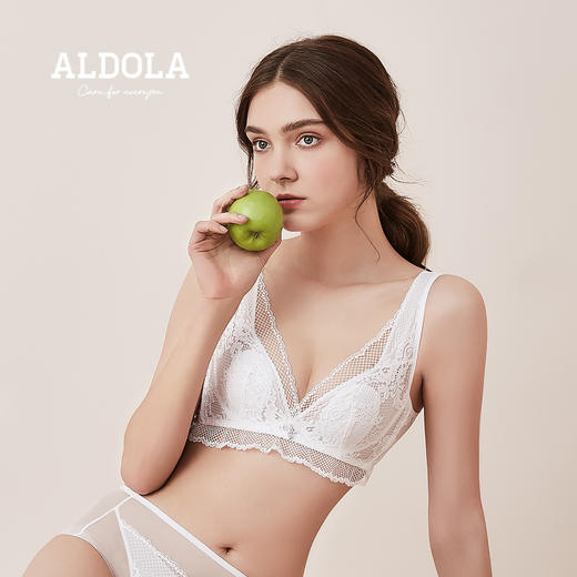 雅黛丽内衣女超薄兔耳杯夏薄款透气文胸收副乳防下垂性感蕾丝胸罩 商品图4