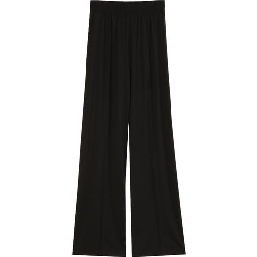 玳莎宽松直筒针织裤百搭通勤休闲裤2024年早秋新品女士松紧腰长裤  EC36302 商品图4