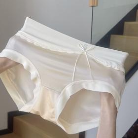 法式绸缎亲肤女士内裤 无痕裸感亲肤不夹pp 冰丝大码透气女士三角裤