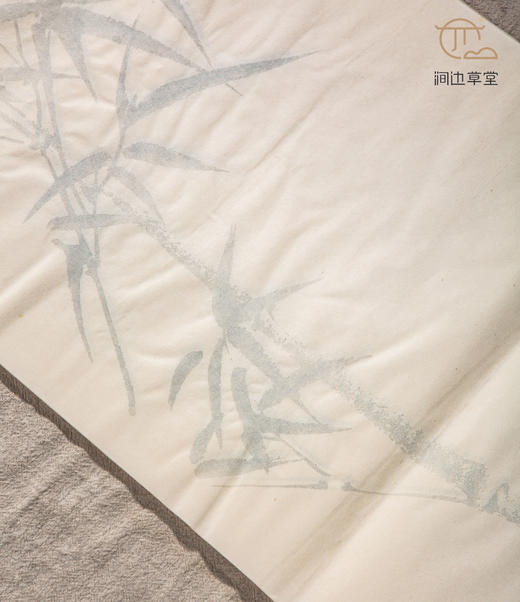 70年代朵云轩木版水印四尺对开大画笺(竹) 商品图2