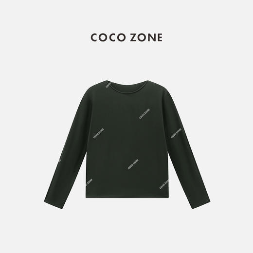 COCO ZONE 纯色圆领针织衫百搭长袖套头上衣CC2C1377 商品图0