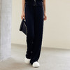 玳莎宽松直筒针织裤百搭通勤休闲裤2024年早秋新品女士松紧腰长裤  EC36302 商品缩略图1