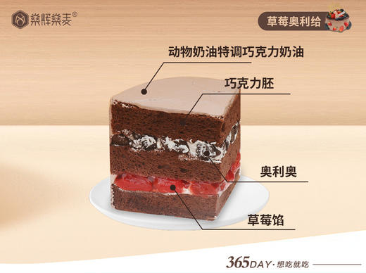 动物奶油 草莓奥利给蛋糕 [6~8英寸 3~8人食用] 商品图1