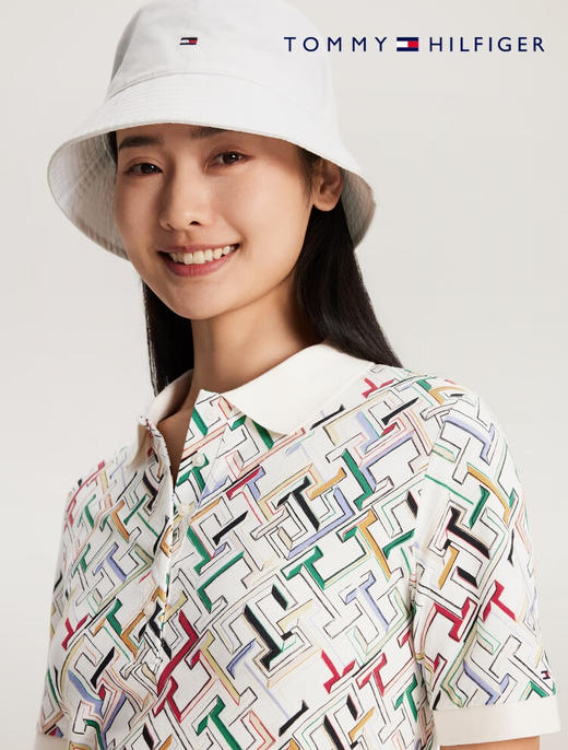 【特价商品不退不换】TOMMY 连衣裙女  WW41783-0K5 多色拼接. 商品图4