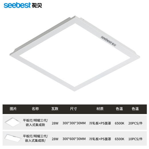 明耀三代平板灯 商品图4