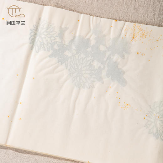 70年代朵云轩木版水印四尺对开大画笺(菊) 商品图3