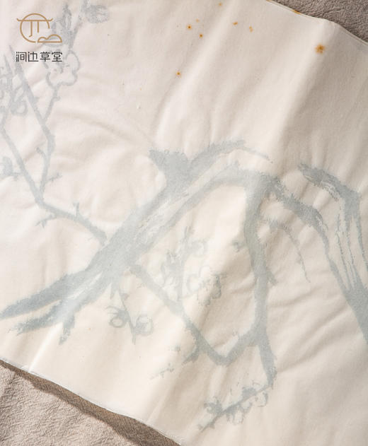 70年代朵云轩木版水印四尺对开大画笺(梅) 商品图6