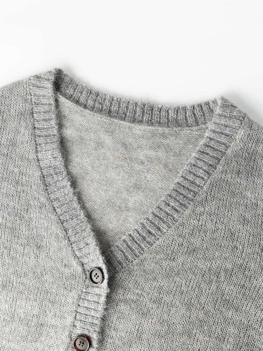 COCO ZONE 时尚V领单排扣针织开衫显瘦长袖上衣CC2C1246 商品图5