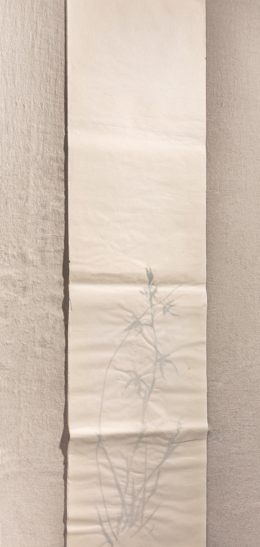 70年代朵云轩木版水印四尺对开大画笺(兰) 商品图1