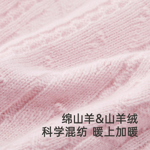 【高定系列】英氏儿童毛衣秋冬女童羊毛衫保暖上衣新款针织衫 商品图2
