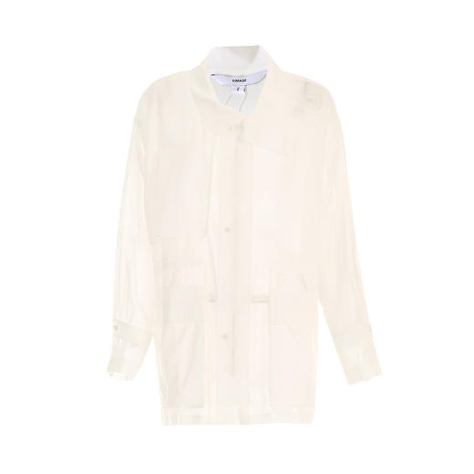 VIMAGE纬漫纪舒适纯棉薄款收腰显瘦翻领白色风衣外套秋季新款V2204801 商品图6