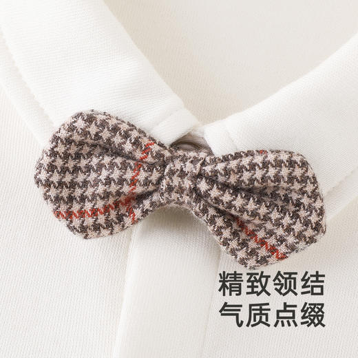 【高定系列】英氏儿童衬衫百搭纯色打底羊毛男童衬衫新款上衣 商品图3