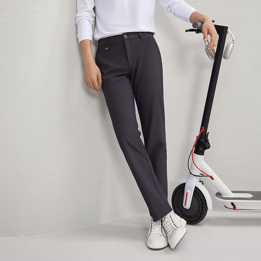 【保型索罗娜】柒牌男装休闲裤男2024秋冬新款舒适百搭修身直筒裤	127H70510 商品图1