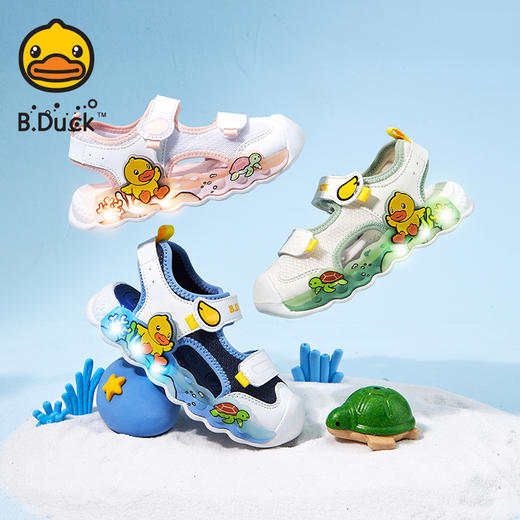 B.Duck小黄鸭童鞋夏季凉鞋24-30码 B2583907 商品图3