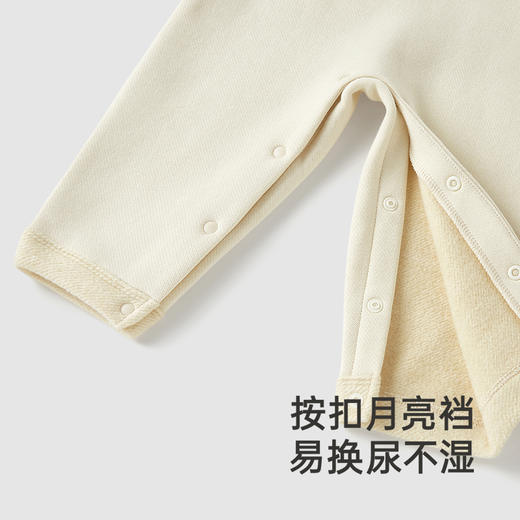 【高定系列】英氏童装羊毛连体衣长袖秋季加绒婴儿衣服新款 商品图3