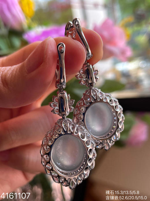 玻璃种蛋面耳坠/吊坠两用款【4161107】具体价格微信咨询 商品图8