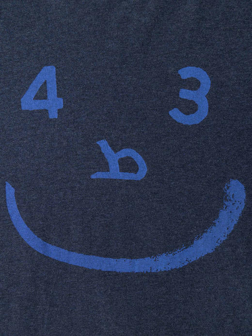 COCO ZONE 100棉设计感笑脸印花圆领长袖T恤CC2C1394 商品图6