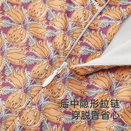 【高定系列】英氏旗舰童装秋季女童长袖羊毛莫代尔连身衣新款 商品图3