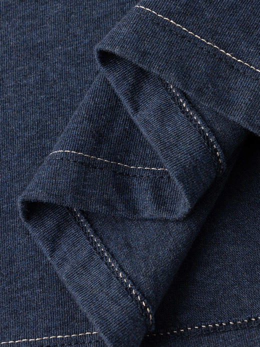 COCO ZONE 100棉设计感笑脸印花圆领长袖T恤CC2C1394 商品图9