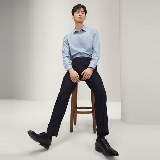 【双色纱提花】柒牌男装商务西裤男2025秋季新款直筒百搭通勤长裤	127H71730 商品图1