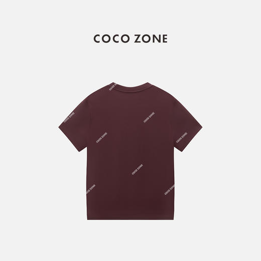 COCO ZONE 设计感下摆开叉短袖T恤简约圆领上衣CC1C1780 商品图1