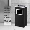 【ZK】长方形黑色烤漆垃圾桶 商品缩略图0
