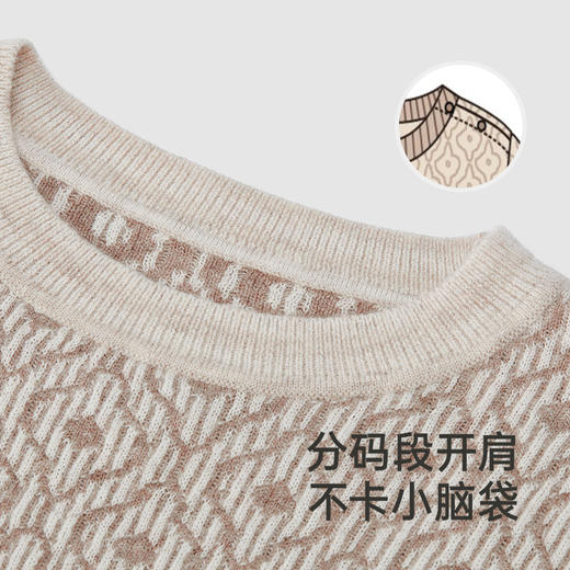 【高定系列】英氏旗舰童装羊毛衫秋冬保暖男童针织套头衫新款 商品图2