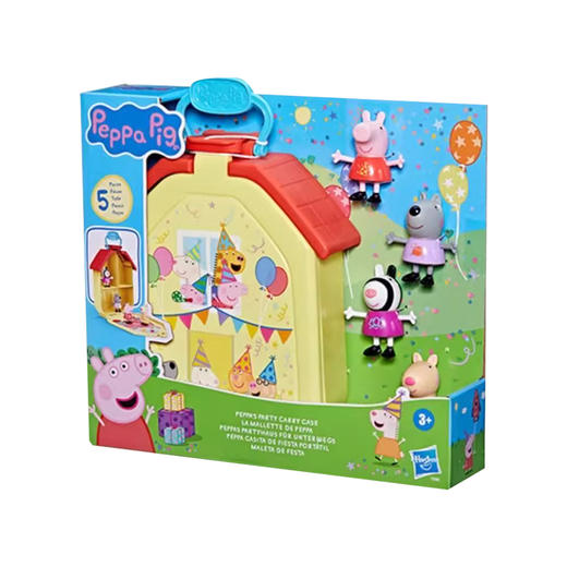 孩之宝Hasbro 小猪佩奇派对之家便携公仔礼盒HASCF88885C00 商品图0