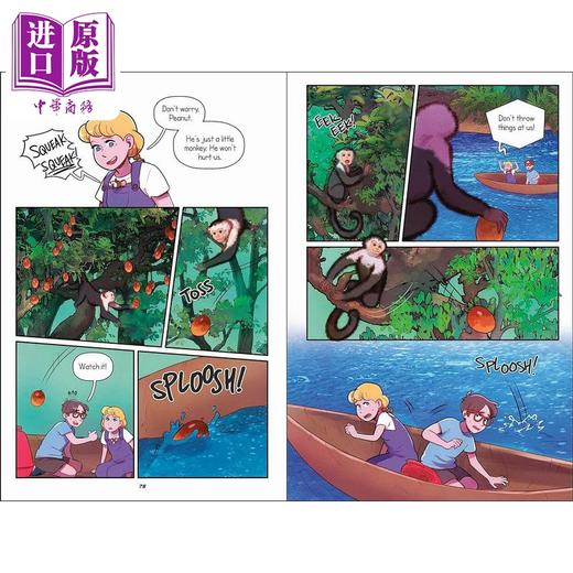 【中商原版】神奇树屋桥梁漫画6 Magic Tree House 6 Afternoon on the Amazon 英文原版进口 小初文学 儿童漫画故事图画小说 商品图4