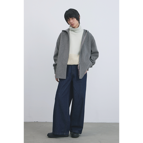 GOODBAI 916仿珍珠袖扣oversize连帽串珠含绵羊毛外套