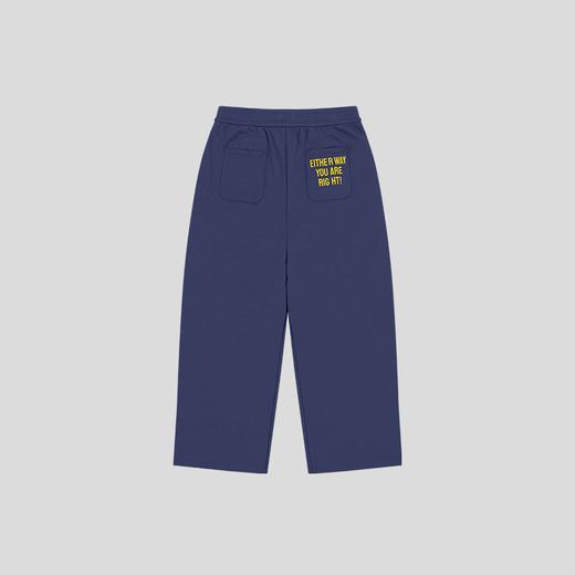 GOODBAI 916 slogan刺绣收腰阔腿卫裤 商品图4