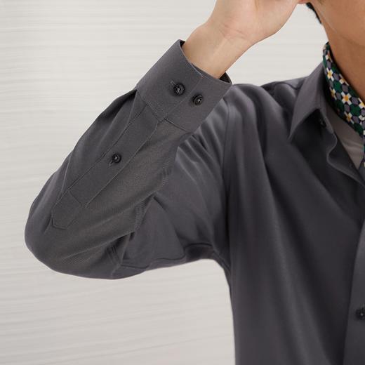 【含莱赛尔】柒牌衬衫长袖男士秋季2024新款商务正装面试翻领衬衣	127A70300 商品图2