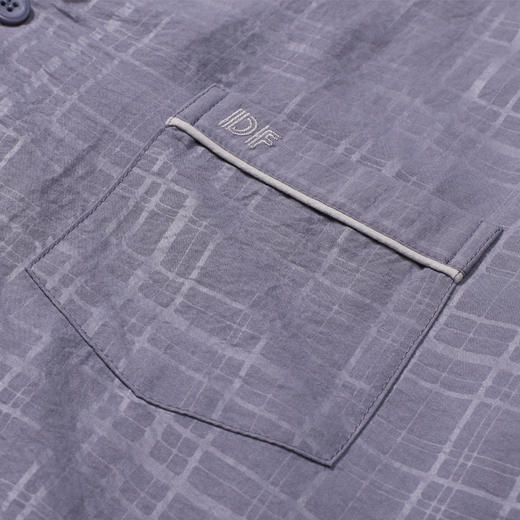 都市丽人都市锋尚睡衣好睡好眠长袖软绵绵压花薄男士梭织棉套装FHT1D4 商品图9