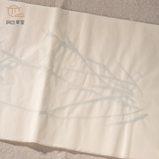 70年代朵云轩木版水印四尺对开大画笺(兰) 商品图6