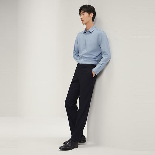 【双色纱提花】柒牌男装商务西裤男2025秋季新款直筒百搭通勤长裤	127H71730 商品图3