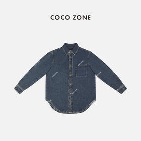 COCO ZONE设计感百搭通勤外套休闲宽松显瘦牛仔衣24C10020