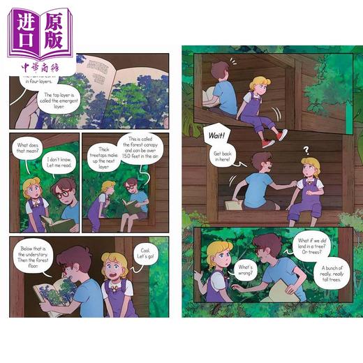 【中商原版】神奇树屋桥梁漫画6 Magic Tree House 6 Afternoon on the Amazon 英文原版进口 小初文学 儿童漫画故事图画小说 商品图1
