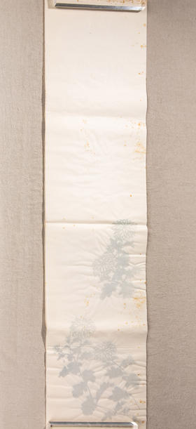 70年代朵云轩木版水印四尺对开大画笺(菊)