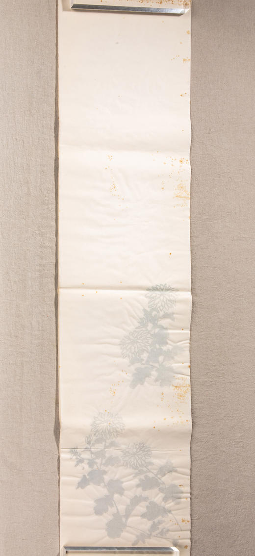 70年代朵云轩木版水印四尺对开大画笺(菊) 商品图0