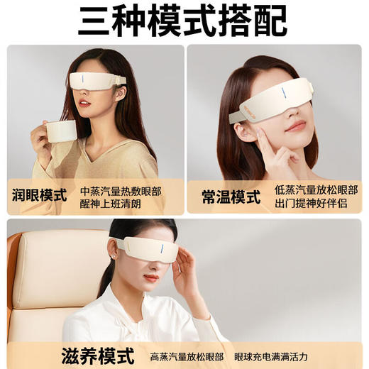 和正·眼部按摩器微米蒸汽雾化护眼仪干眼润眼智能蓝牙热敷眼罩HZ-QNA-12 商品图9
