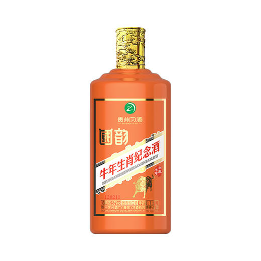 【已停产】稀缺 贵州习酒 国韵牛年生肖纪念酒 21年茅台酒厂出品 53度酱香型白酒 1.5L 商品图1