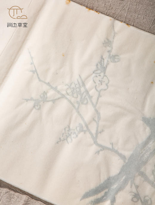 70年代朵云轩木版水印四尺对开大画笺(梅) 商品图5