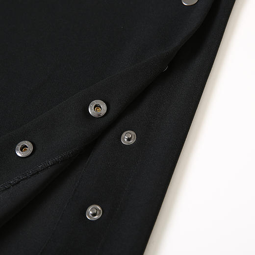 VIMAGE纬漫纪秋季新款时尚简约百搭显瘦黑色高腰阔腿休闲裤女VC2405402 商品图3