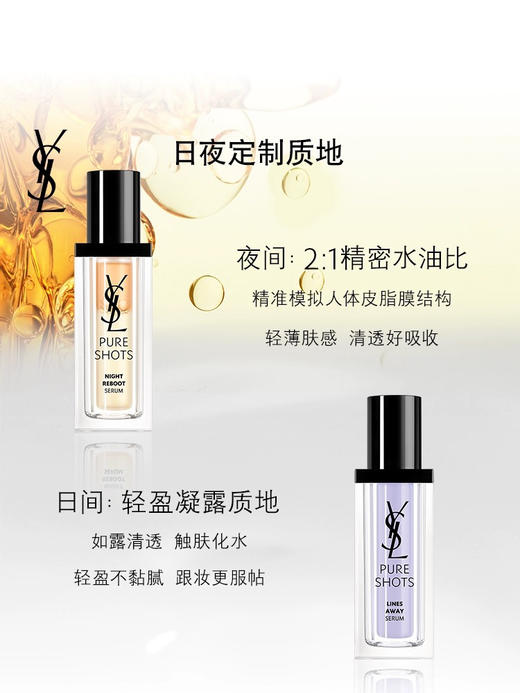 【中小样】YSL圣罗兰全新悦享青春夜间焕肤精华液 7ml 夜皇后精华 商品图4