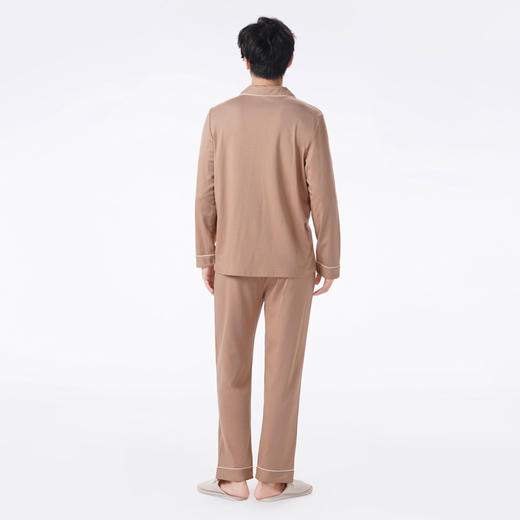 都市丽人都市锋尚睡衣亲情蜜语长袖暖感无尘棉薄男士棉质长袖套装FHT0B2 商品图3